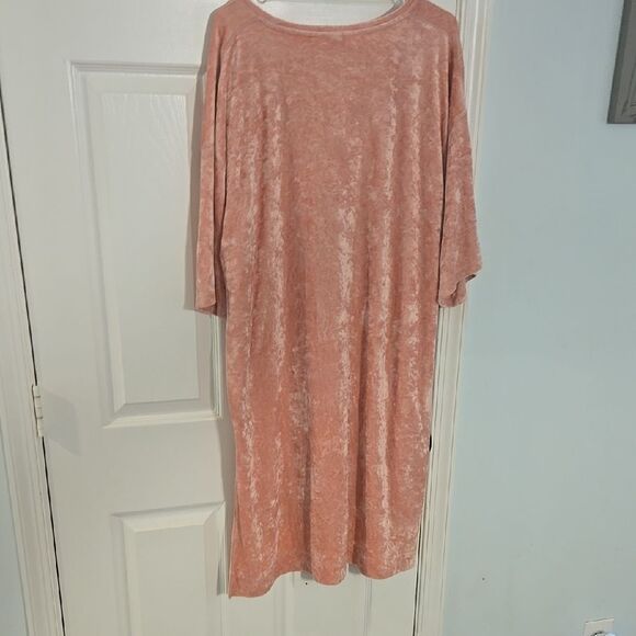 Pink Velvet V-Neck Tunic - Picture 6 of 6